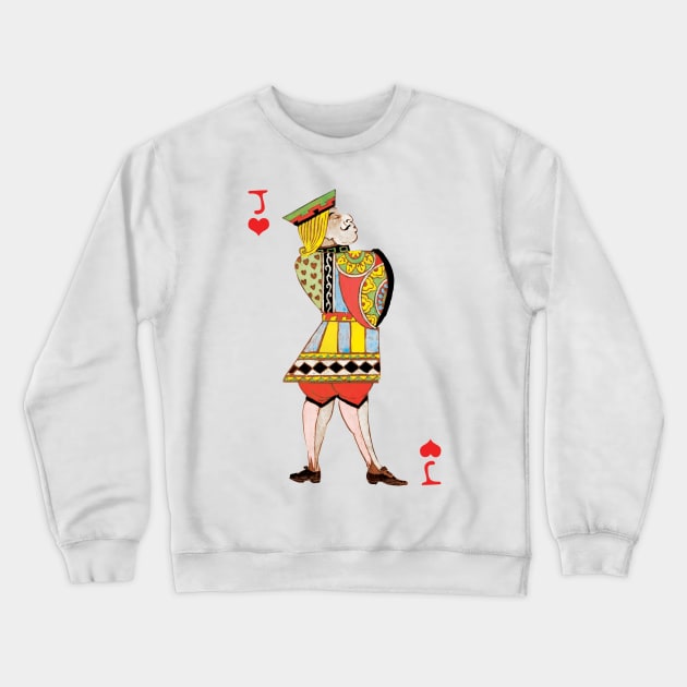 Classic Knave of Hearts Crewneck Sweatshirt by KewaleeTee